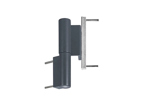 Петля роллерная KTR двухсекционная в фурнитурный паз 13мм антрацит RAL7024 STROXX