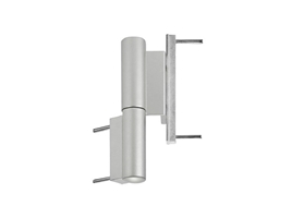 Петля роллерная KTR двухсекционная в фурнитурный паз 13мм серебристая RAL9006 STROXX