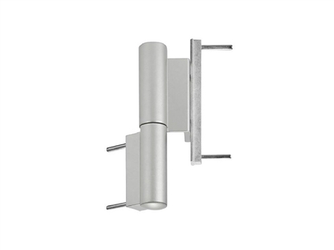 Петля роллерная KTR двухсекционная в фурнитурный паз 13мм серебристая RAL9006 STROXX