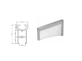 Профиль створки горизонтальный верхний (подв створка) 2,5 м STROXX