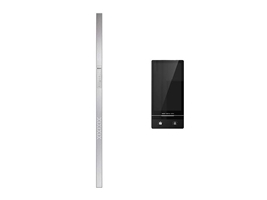 Ручка офисная входная Smart YT01 с внутренней видео панелью 790/2000 крепление 90 град алю анод