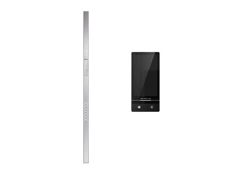 Ручка офисная входная Smart YT01 с внутренней видео панелью 790/2000 крепление 90 град алю анод