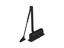 Доводчик STROXX B3D EN-3 60 кг 950 мм с рычагом черный