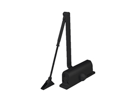 Доводчик STROXX B4D EN-4 80 кг 1100 мм с рычагом чёрный