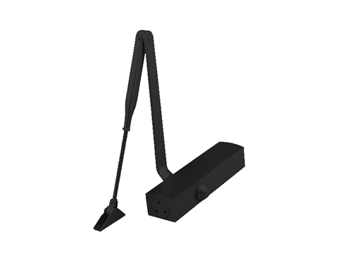 Доводчик STROXX TS2000 EN 2-5 20-120 кг 1250 мм с рычагом черный