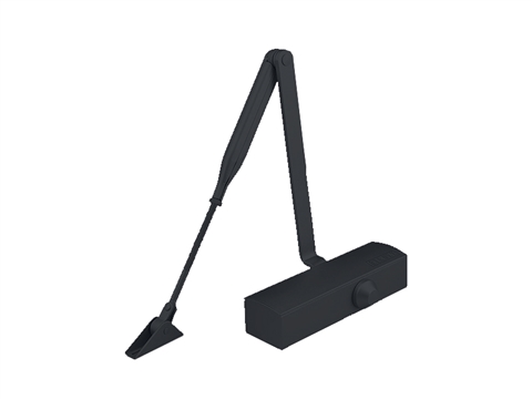 Доводчик STROXX TS1500 EN-3 40-60 кг 950 мм с рычагом антрацит