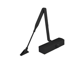 Доводчик STROXX TS1500 EN-3 40-60 кг 950 мм с рычагом черный
